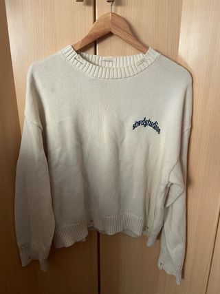 Jersey de punto stwdstudios color crema