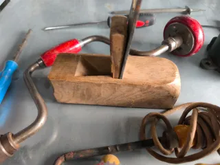 Lote herramientas antiguas + maleta de regalo