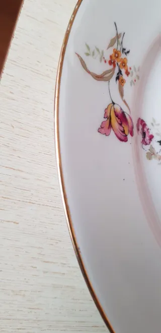 Plato antiguo Limoges floral