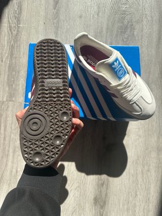 Adidas Samba Blancas Burdeos