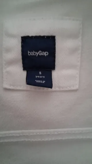 Cazadora vaquera blanca niño/niña marca baby gap