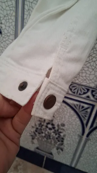 Cazadora vaquera blanca niño/niña marca baby gap