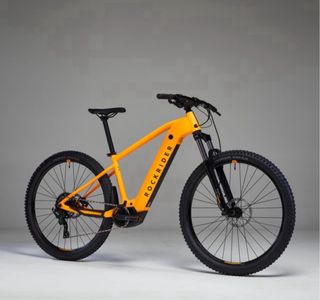 Bicicleta Eléctrica MTB Rockrider Naranja