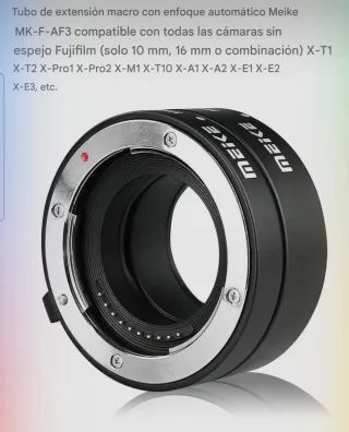 Tubo di estensione macro Meike MK-F-AF3 AF Fujifilm