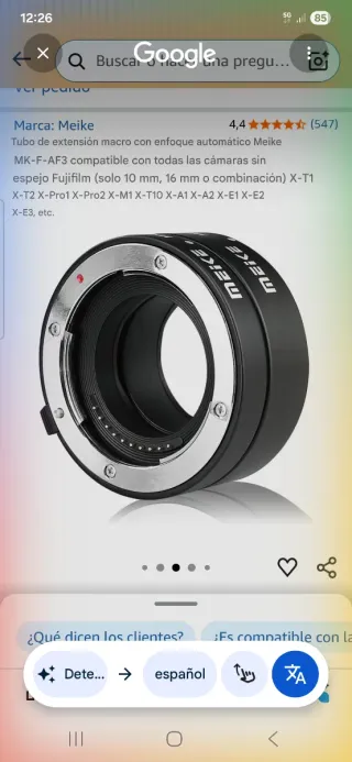 Tubo di estensione macro Meike MK-F-AF3 AF Fujifilm