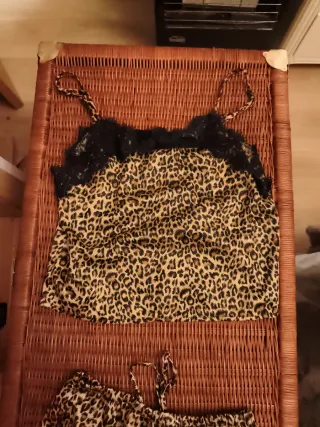 Conjunto lenceria leopardo