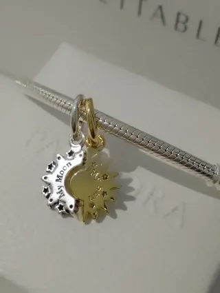 Charm Pandora Sol y Luna