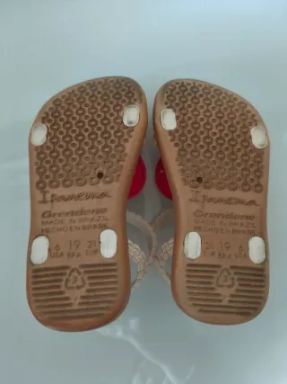 Sandálias Ipanema Coração Crochê Tamanho 21