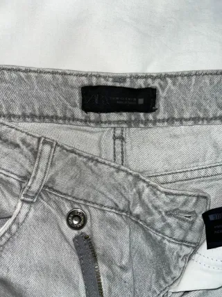 Pantalón vaquero mujer gris