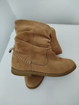 Botines ante camel talla 41, en perfecto estado