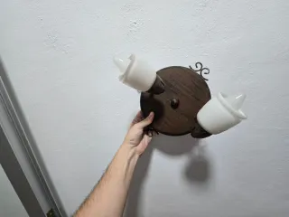 2 Lámpara 5 brazos 1 lámpara 3 brazos Un lámpara