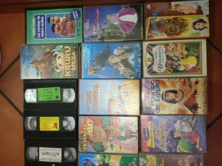 Lote Películas VHS Disney y Clásicos Infantiles