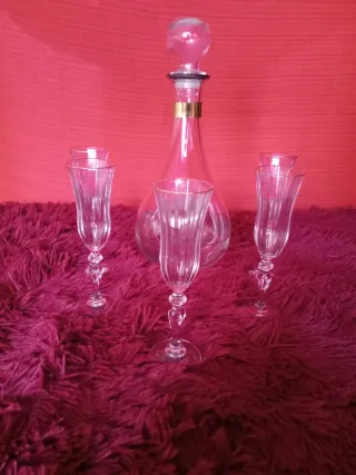 Juego Licorera Cristal