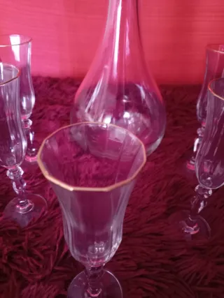 Juego Licorera Cristal