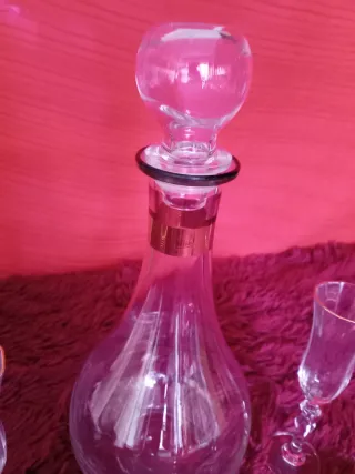 Juego Licorera Cristal