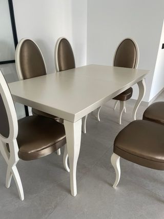 Mesa de comedor y 6 sillas