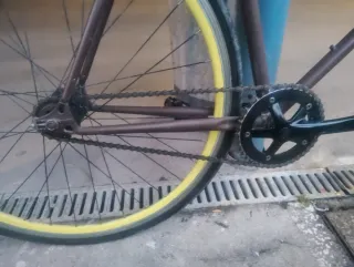 Bicicleta Fixie Urbana Marrón