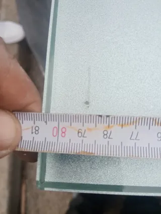 Mueble de baño madera y cristal