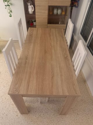 Mesa comedor efecto madera