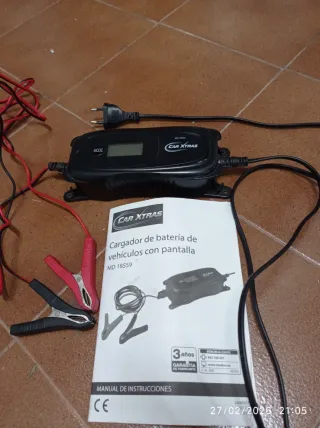 Cargador Batería Coche Car Xtras 18559