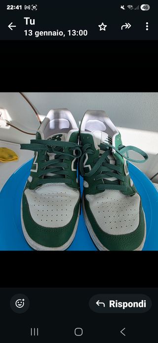 New Balance 480 verdi/bianche