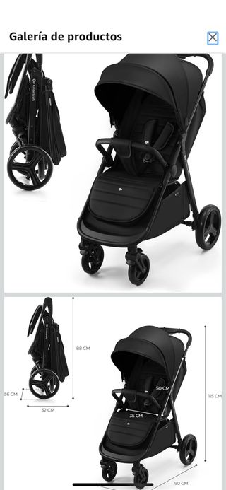 Silla de paseo Kinderkraft Rine Negra