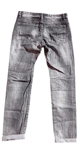 Pantalón vaquero hombre gris talla 42