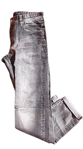 Pantalón vaquero hombre gris talla 42