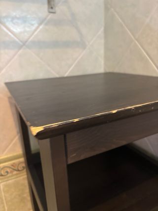 Armario alto negro madera