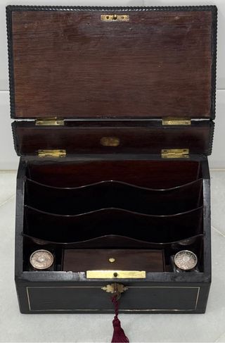 ANTIGUA CAJA ESCRITURA NAPOLEÓN FRANCIA S.XIX