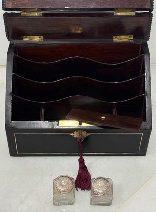 ANTIGUA CAJA ESCRITURA NAPOLEÓN FRANCIA S.XIX