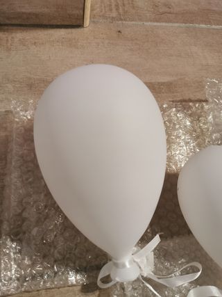 Palloncini in vetro soffiato bianco opaco
