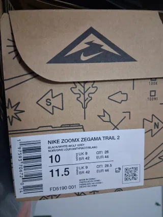 Nike Trail Running Zapatillas Negras/Grises