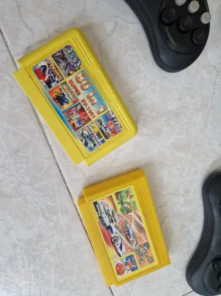 Consola Modelo  Mega Drive Negra + Accesorios