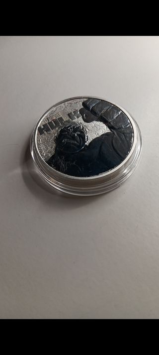 Moneda Plata Hulk Marvel