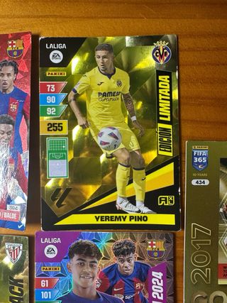 Lote de cartas Panini FIFA 365 y La Liga
