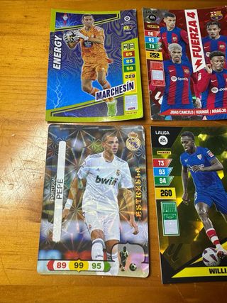 Lote de cartas Panini FIFA 365 y La Liga