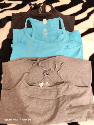 Lote 3 Camisetas Deportivas Mujer