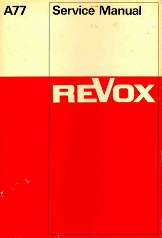 Revox A77 placa conmutación vintage