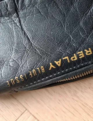 Chaqueta de cuero Replay Talla S estilo motera