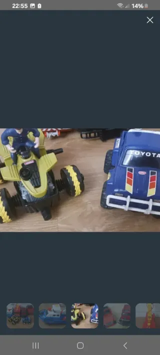 Lote de 6 vehículos de juguete