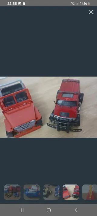 Lote de 6 vehículos de juguete