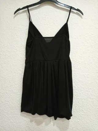 Camiseta negra M con encaje