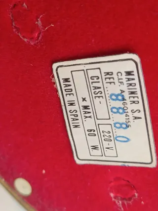 Lámpara de mesa Mariner Negra y Dorada