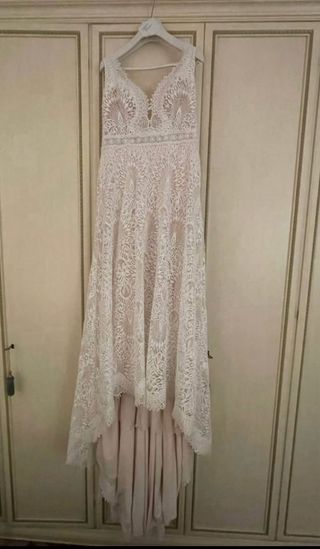 Abiti da sposa pizzo macramè