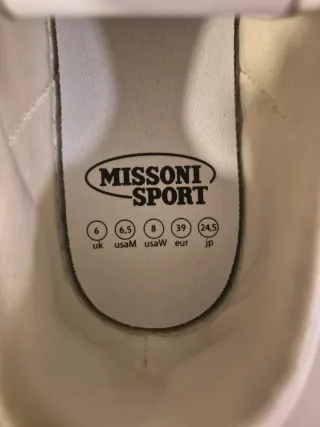 Zapatillas Missoni Sport Lujo Talla 39 Nuevas
