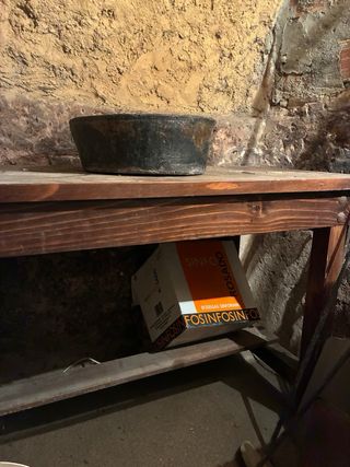 Mesa de madera rústica