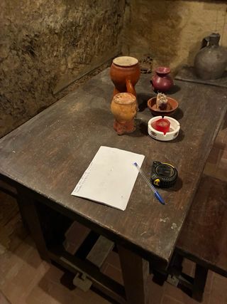 Mesa de madera rústica