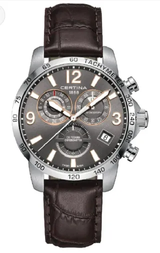 Certina DS Podium GMT Cronógrafo Marrón
