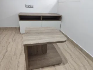 Mueble TV y mesa auxiliar madera